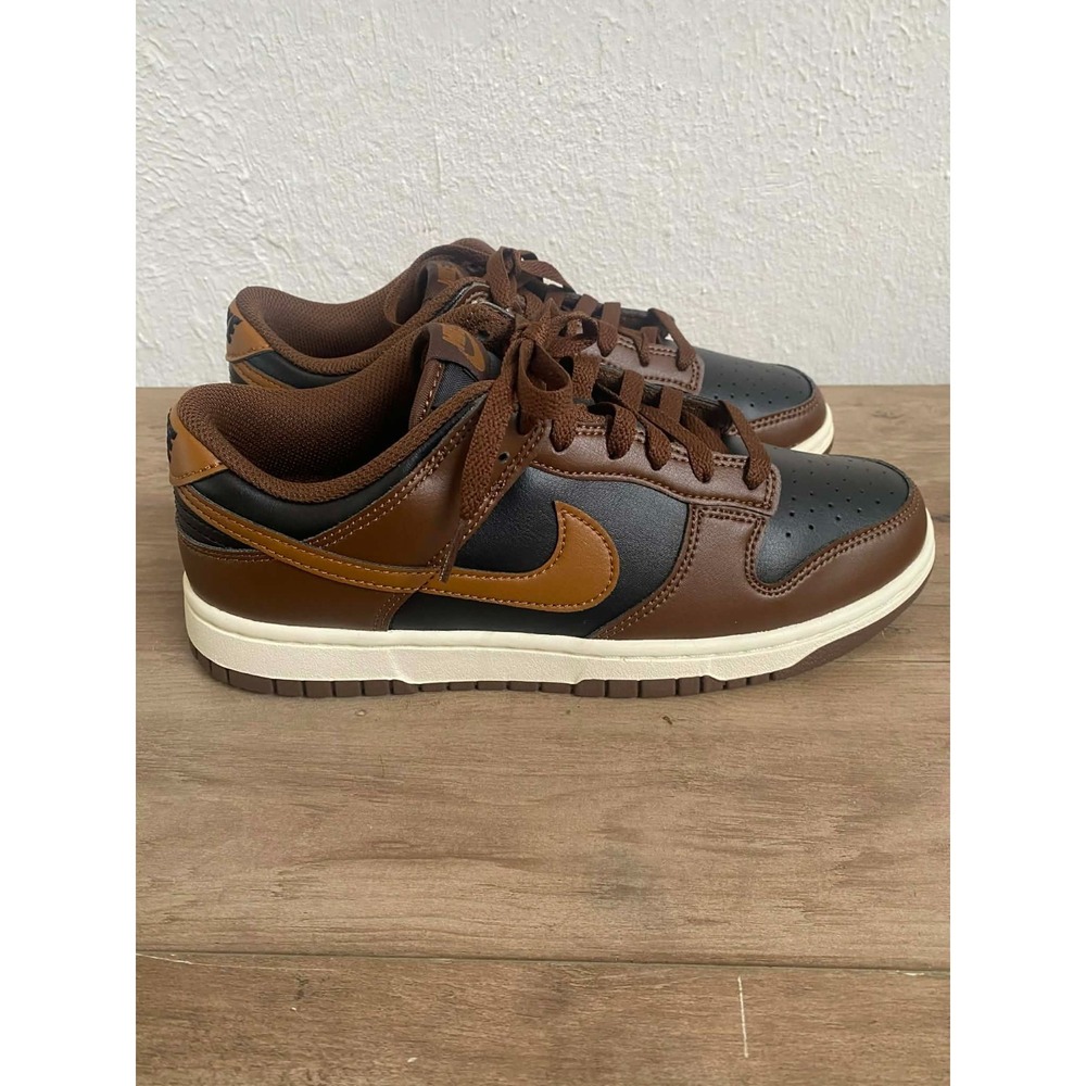 Nike Dunk Low Retro Black Cacao Wow Mens 8 Sneakers New In Box
